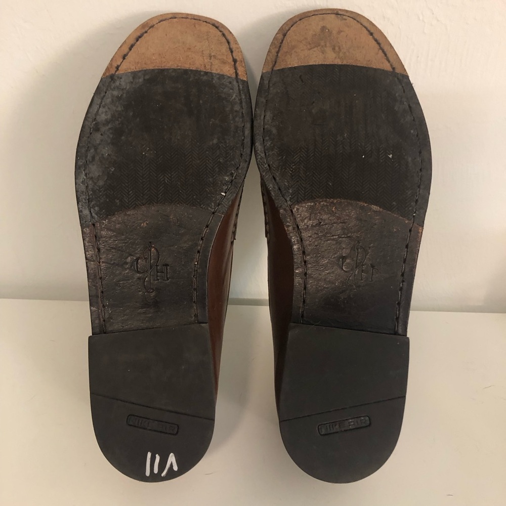 Cole Haan Brown Nike Air Leather Tassel Loafers - Picture 6 of 9